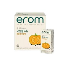 erm 국산콩 고소한 검은콩 달콤한 단호박 두유 190ml 16개