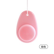 DFMEI 雙面洗臉刷軟毛硅膠洗臉儀手動潔面刷洗臉神器深層清潔毛孔器, 1個, 粉色:如圖