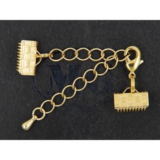 沐錦飾品材料DIY 項鏈頭扣組合 10MM銅龍蝦扣 延長鏈 銅平面夾10MM @30入, (紅古)30入/瓶, 1個