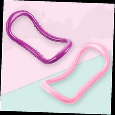 돌기형 요가링 테스링 스트레칭 종아리 마사지링 젠링 운동기구 홈트레이닝 근력강화 유연성향상 운동, 돌기형요가링-칼라랜덤, 1개