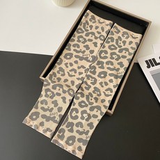冰袖 薄夏季護手臂袖套, 冰袖豹紋, 1個