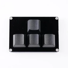 4 키 미니 키보드 방향 화살표 키패드 위 아래 왼쪽 오른쪽 DIY 사용자 정의 프로그래밍 단축키 USB 기계식 키패드 흰색, 01 Black, 01 China, Black