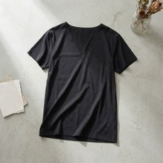 유니클로 에어리즘 메쉬 V넥 반팔 티셔츠 블랙