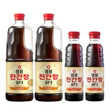 샘표 진간장 금F3 +, 1.7L, 2개
