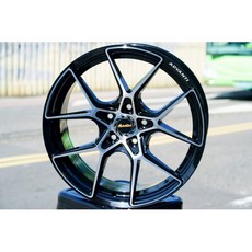 FK鋁圈 17吋 5/112 MAT23 亮黑底車面 鋁合金輪圈, 1個