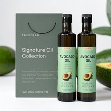 선물세트 유리아 저온압착 엑스트라버진 아보카도 오일 500ml 2병