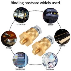 배터리 포스트 단자 쌍 포지티브 충전 커넥터 수 스레드 M8 자동차 액세서리, 1개