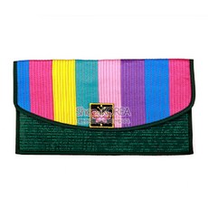 국내제작 외국인선물 누비지갑 장지갑 한국기념품 12가지 색상 은행 통장지갑 파우치 여성 천지갑, 녹색