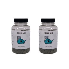 영아쿠아 플레코 사료 100g 식물성 코리 안시먹이, 2개