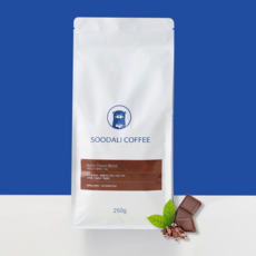 수달리커피 고소한 너티초코 블렌드 원두커피, 홀빈(분쇄안함), 250g, 1개