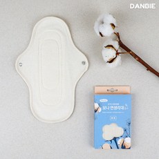 단비에 보나 면생리대 퓨어 (유기농면 팬티라이너 소형 중형 대형 오버나이트 빨아쓰는생리대), 1개, 1개입