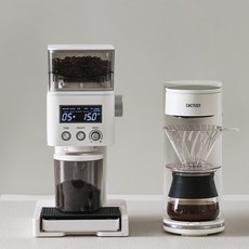 캑터시 커피 기획세트 (원두 그라인더+ 자동회전 드립커피머신) 커피머신 커피그라인더 커피메이커 커피 내리는 기구, CY-CG3151_CM3025