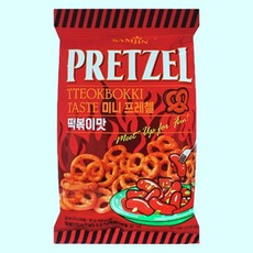 삼진 미니 프레첼 떡볶이맛 85g X 24개 과자 골라담기 미니 스넥