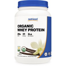 nutricost 乳清蛋白粉 香草口味, 1個, 907克