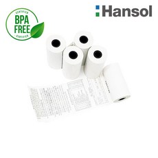 바이메리 한솔 57X30 10롤 약관 포스용지 감열지 포스영수증종이 PDA 휴대용단말기 타코메타 카드용지 BPAFREE/groce