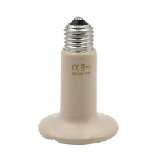 발열전구 온열 열등 1개 반려동물 난방 램프 블랙 적외선 세라믹 이미 터 열 전구 Brooder 파충류 25W 50W 75W 100W 150W 200W, Beige 150W