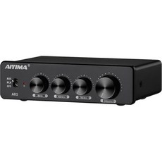 AIYIMA A01 100W + TPA3116 스테레오 앰프 2.02.1 채널 클래스 D 오디오 리시버 3.5mm AUX 출력 가정용 스피커용 DC24V 전원 어댑터, AIYIMA A01 100W TPA3116 스테레오 앰