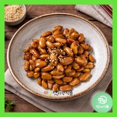 맛사랑식품 [단지]땅콩조림 4kg 식당 대용량 업소용 반찬 땅콩 조림 땅콩장, 1개