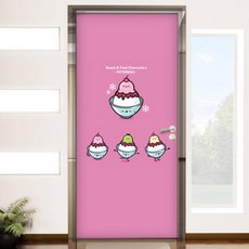 아트박스/꾸밈 id308-음식캐릭터(계절간식)_현관문시트지, 7.호떡