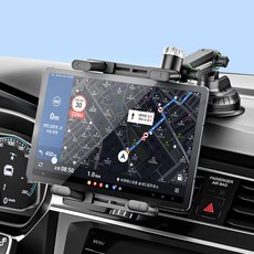 CABULE 갤럭시탭 아이패드 대쉬보드 차량용 태블릿 거치대, 블랙, 1개