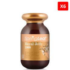 스프링리프 로얄젤리 1000mg 100캡슐 X6개, 6개, 100정