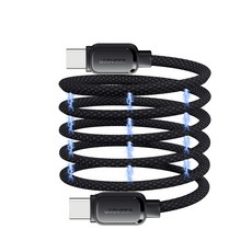 ESSAGER E-Mark 칩 5A 100W C타입 to C타입 마그네틱 고속 충전 케이블 1M 1개, 블랙