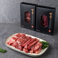산지픽 국내산 1등급 소고기 선물세트 3구 4호(갈비 200g+안심 200g+특수부위 200g), 1세트