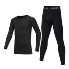 바디스윗 주니어 남아용 스포츠 이너웨어 발열 상하 세트