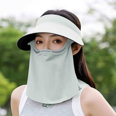 防曬面罩 女款磁吸式可拆卸遮陽帽 全防護防曬太陽帽 透氣蛋捲帽 戶外休閒騎車適用