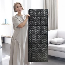 리턴그라운드 어싱매트 그래핀 접지매트 100x45 cm, 블랙패턴