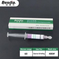 철근녹제거 Besdia 다이아몬드 복합 페이스트 금형 다이 미러 연마용 래핑 등급 1 개, 08 Grit 400, 1개