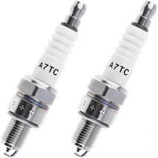 2 PCS A7TC 스파크 플러그 GY6 50cc 70cc 90cc 110cc 125cc 150cc 엔진용 스파크 플러그 교체 적합 고성능 A7ATV 스쿠터 더트 바이크 고 카, 2 PCS A7TC 스파크 플러그 GY6 50cc 70