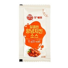 분이네 오쉐프 달콤한 양념치킨 소스 BOX 일회용소스 대용량 업소용, 200개, 12g