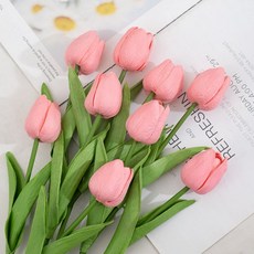 레디박스 감성 조화 튤립 10송이 꽃다발, 핑크, 10개
