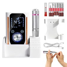Diesisa 네일 머신 네일 오프 머신 전동 네일 머신 젤네일 오프 - 네일 케어 손톱 연마 큐티클 관리 최대 45 000rpm 정·역 회전 USB 전원 공급 - 셀프 오프 살롱
