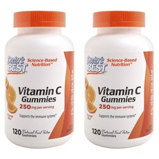Doctor's BEST 維他命C無麩質素食軟糖, 120顆, 2罐