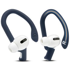 WC HookZ Pro 3 – Wicked Cushions 에어팟 프로 3와 호환되는 조절 가능한 이어 후크 | 맞춤형 핏을 위한 가단성 코어 안전하고 편안함 - 특허 출원, 네이비 WC 134863 9024728958