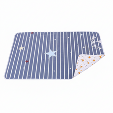 【親膚防水可機洗】嬰兒防水墊 隔尿墊 寵物隔尿墊 防尿墊 生理墊 吸尿墊, 五角星, 1個