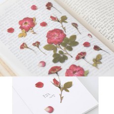 빅조이 압화스티커 미니장미 접착력우수