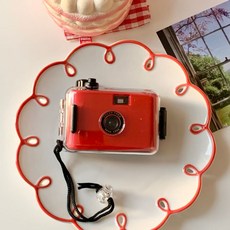 걸스코코 레트로 필름카메라 토이카메라 다회용 방수카메라, 레드