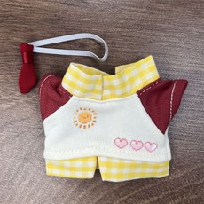 10cm 인형옷 봉제 선물 키링 인형 꾸미기 의상, R. 태양 하트, 1개