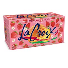 LaCroix 스트로베리피치 12oz 8캔 2세트 A2568-20, 딸기-복숭아, 355ml