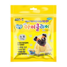 아모스 5000 탱탱아이클레이 파우치, 노랑, 110g, 1개