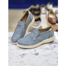 허시파피 여성3Cm굽소가죽펀칭슬립온화 IOCRN459 44347947 628262