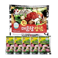 (진조미) 진 매운탕 양념 60g x 20개 + 진 와사비 믹스 10g x 5개 횟집 매운탕 찌개양념