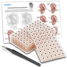 이어 씨드 귀 스티커 키트 씨드가 있는 침구 지압 420개 차트