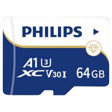필립스 고속 마이크로 SD카드 FM33TF-B, 1개, 64GB