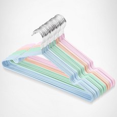 奈米不鏽鋼浸塑衣架 糖果色兒童衣架, 防滑衣架/成人款/顏色隨機, 1個