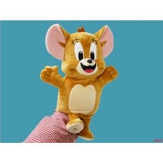 正版授權湯姆貓傑利鼠手偶，活動表演道具，湯姆貓娃娃手偶，傑利鼠娃娃手偶, 1個, 傑利鼠娃娃手