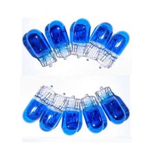 10Pcs 자동차 안개 램프 어셈블리 쿨 블루 T10 W5W 조명 8000K 크세논 삽입 할로겐 전구